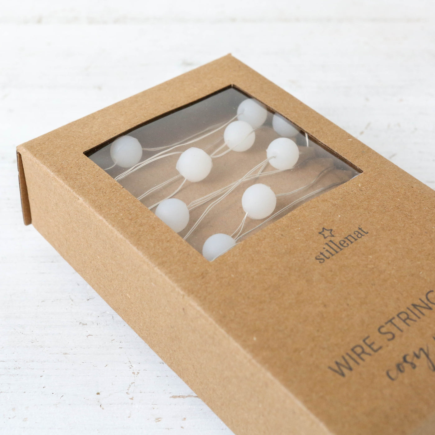 Snowball String Lights - 40 lights 4.2m, Outdoor, Battery Powered