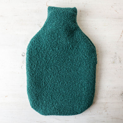 Handmade Hot Water Bottle - Forest Boucle