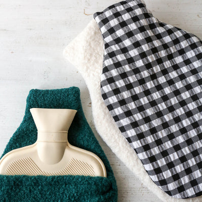 Handmade Hot Water Bottle - Forest Boucle