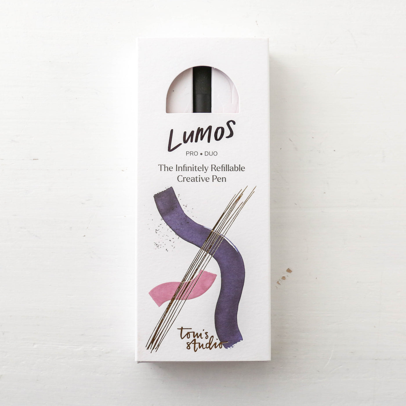 The Lumos Pro Duo in Black - Two Refillable Pens with Multiple Tips
