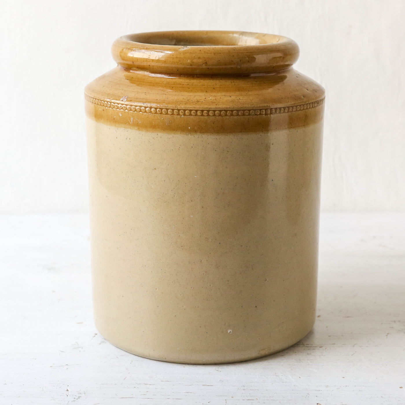 Salt Glazed Vintage Utensil Jar