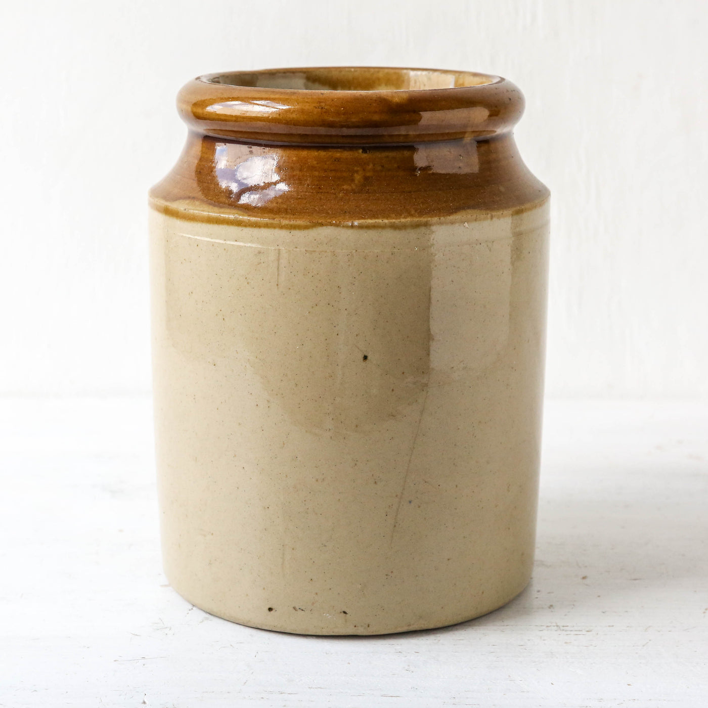 Salt Glazed Vintage Utensil Jar