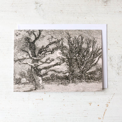 Auguste-Louis Lepère 'Trees in Snow' 10 Christmas Cards