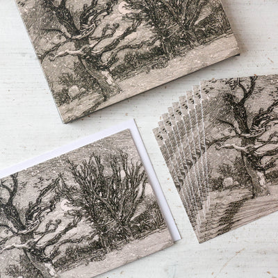 Auguste-Louis Lepère 'Trees in Snow' 10 Christmas Cards