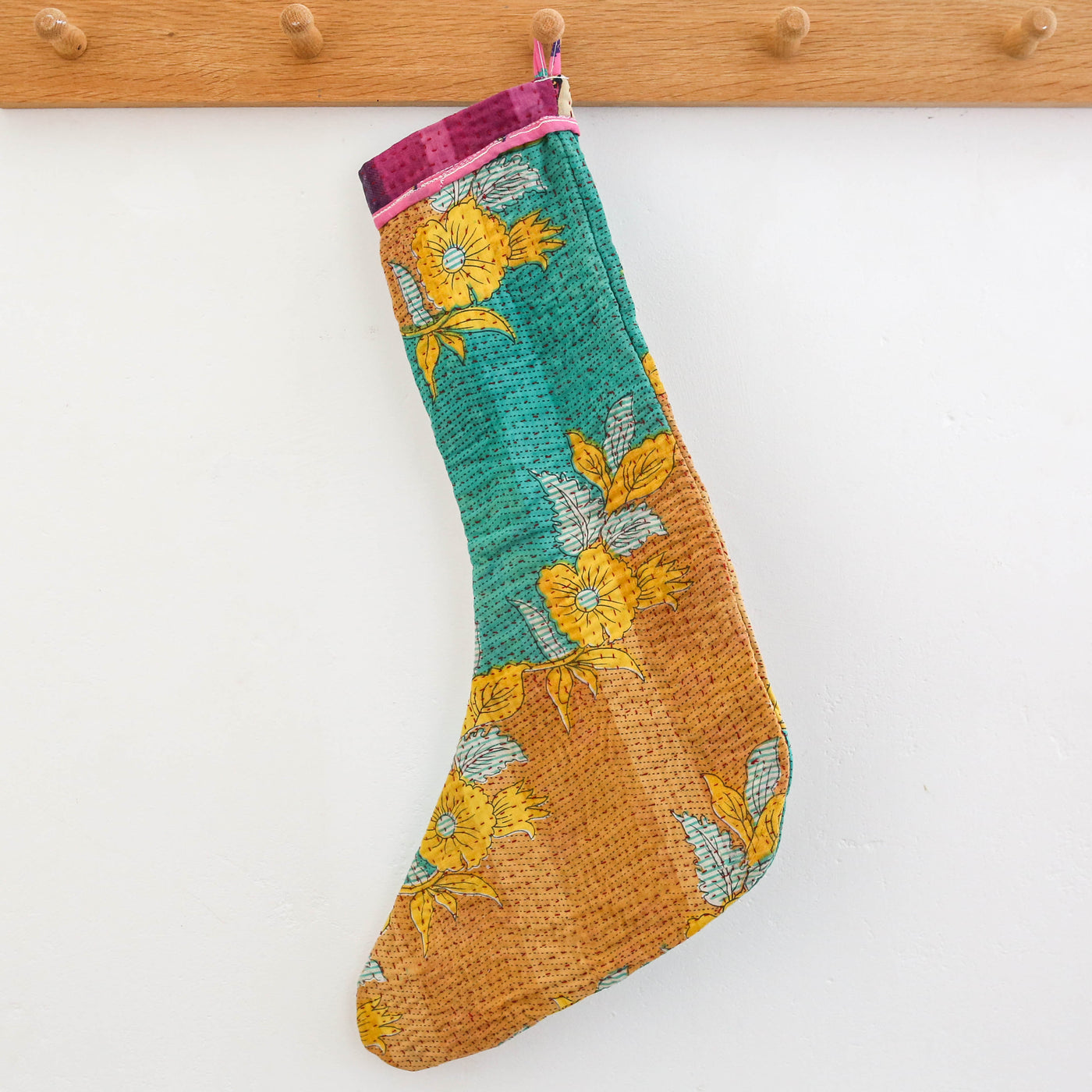 Handmade Kantha Stocking