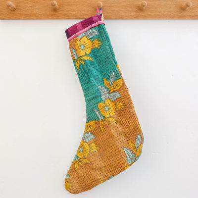 Handmade Kantha Stocking