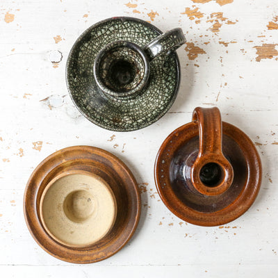 Studio Pottery Dinner Candle Holder - Batch 1