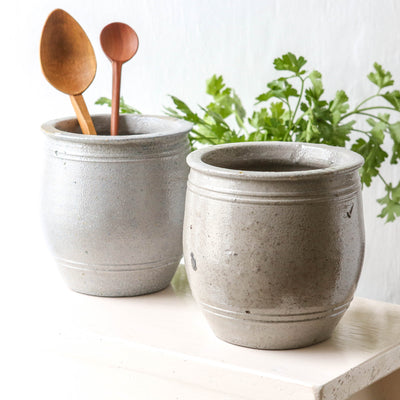 Vintage French Stoneware Preserving Jar