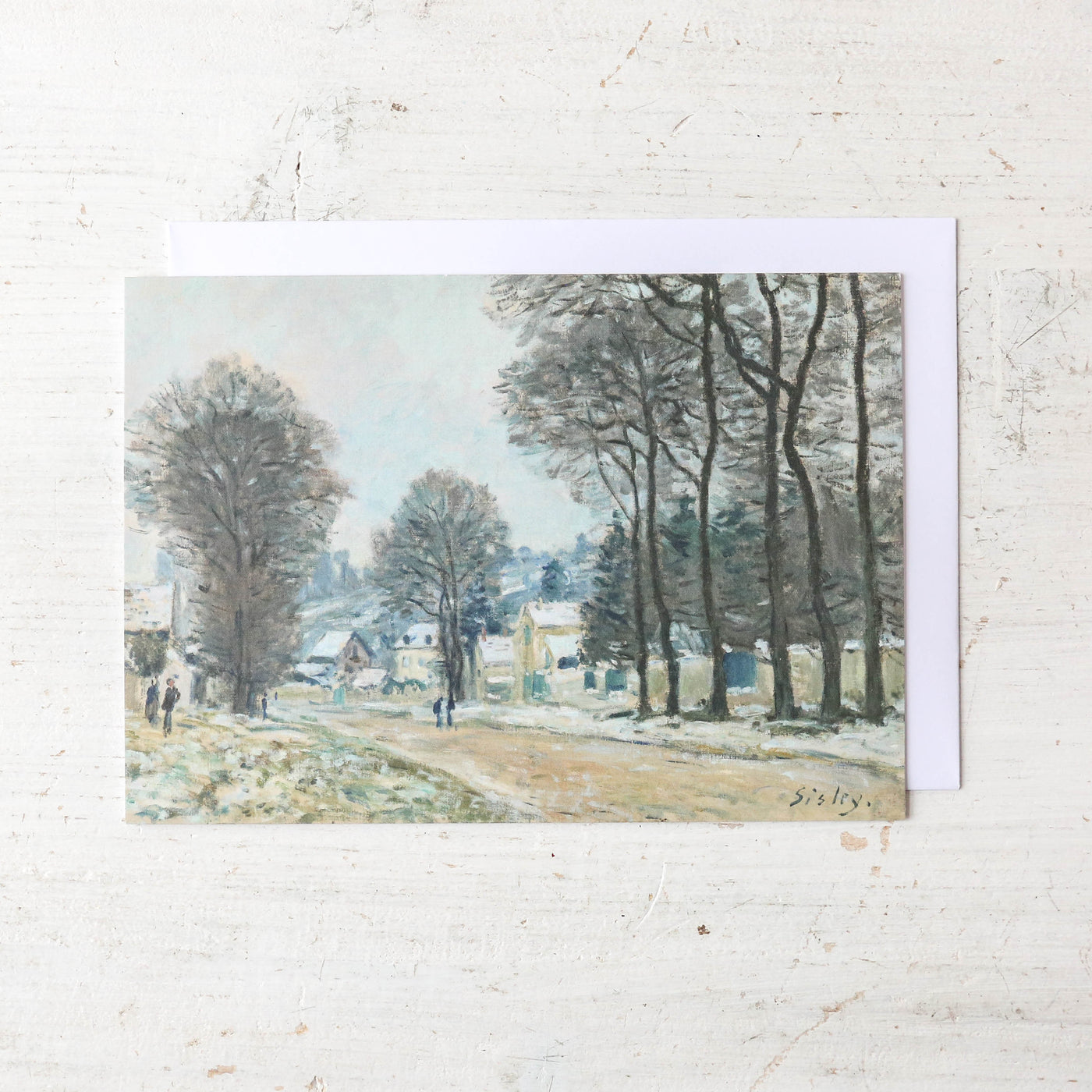 Alfred Sisley 'Snow at Louveciennes' 10 Christmas Cards