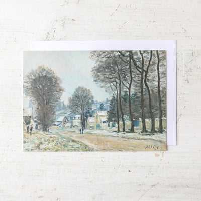 Alfred Sisley 'Snow at Louveciennes' 10 Christmas Cards
