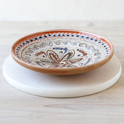 21cm Horezu Stoneware Serving Plate