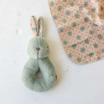 Maileg Rabbit Rattle Set - Mint