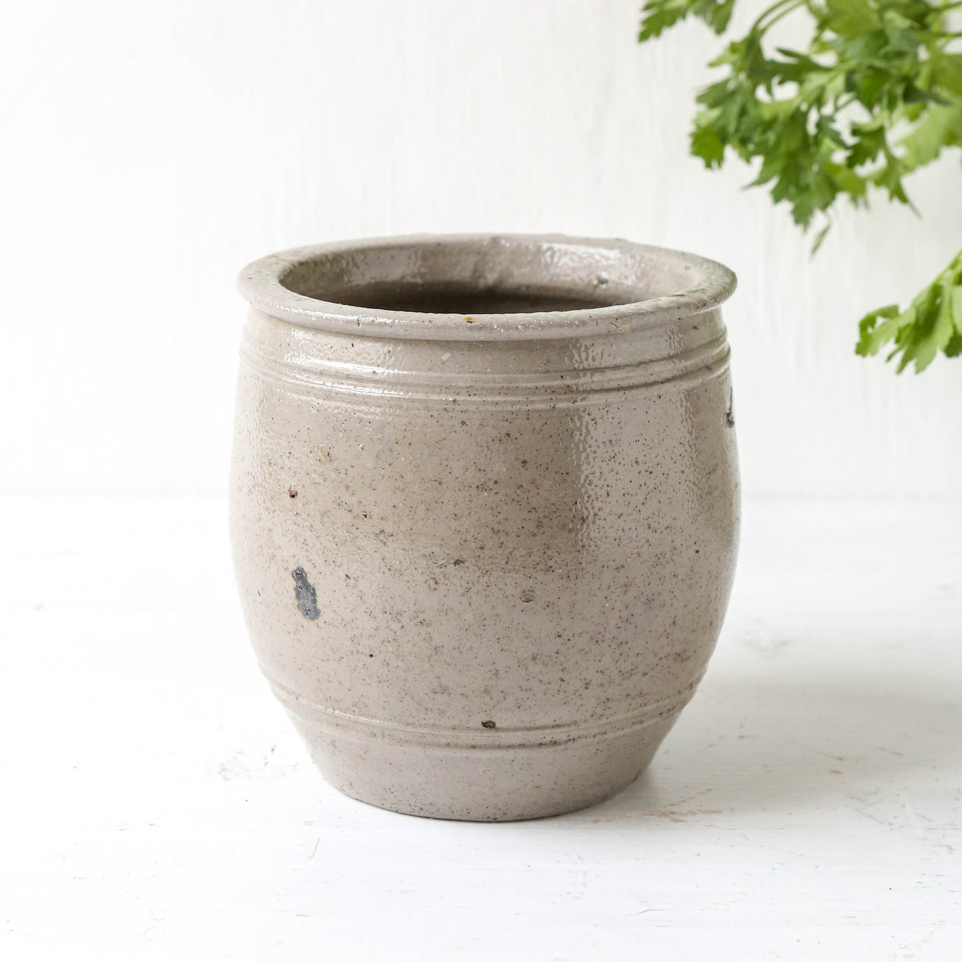 Vintage French Stoneware Preserving Jar