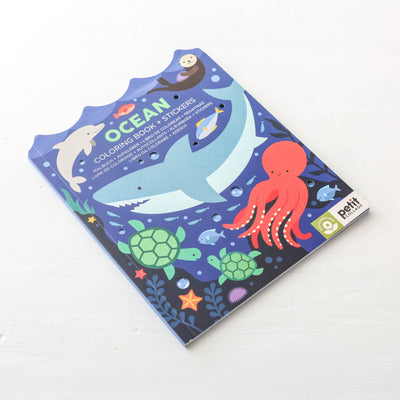 Colouring Book with Stickers - Ocean