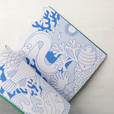 Colouring Book with Stickers - Ocean