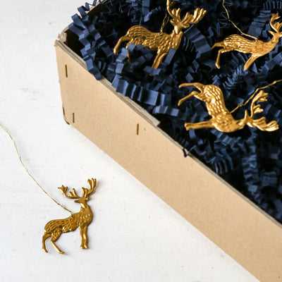 Deer Decoration - Pressed Antique Brass