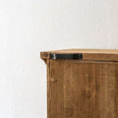 Halden Fir Wood Glazed Cabinet
