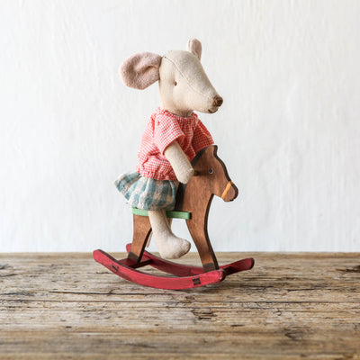 Rocking Horse for Maileg Mice - Dark Brown