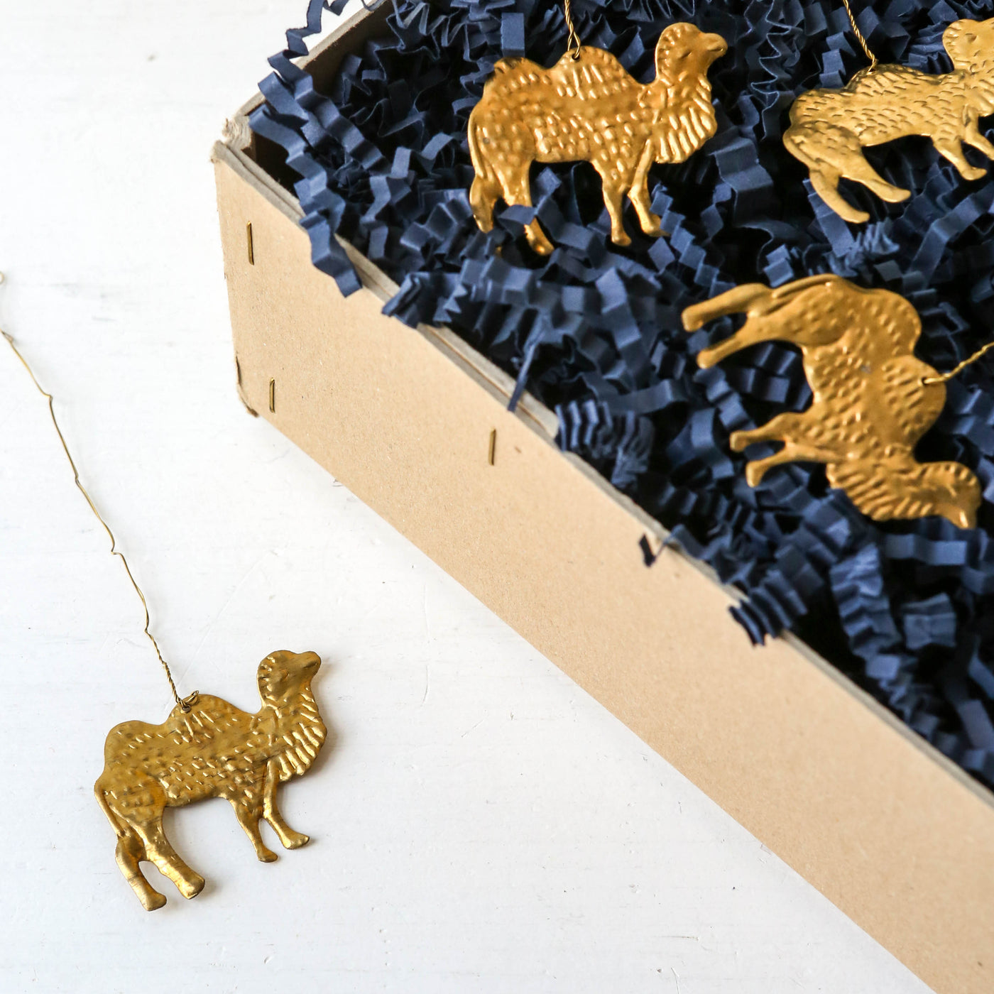 Camel Decoration - Pressed Antique Brass