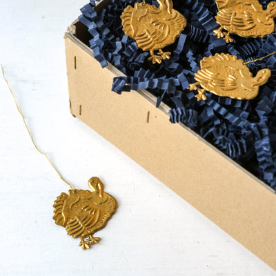 Turkey Decoration - Pressed Antique Brass