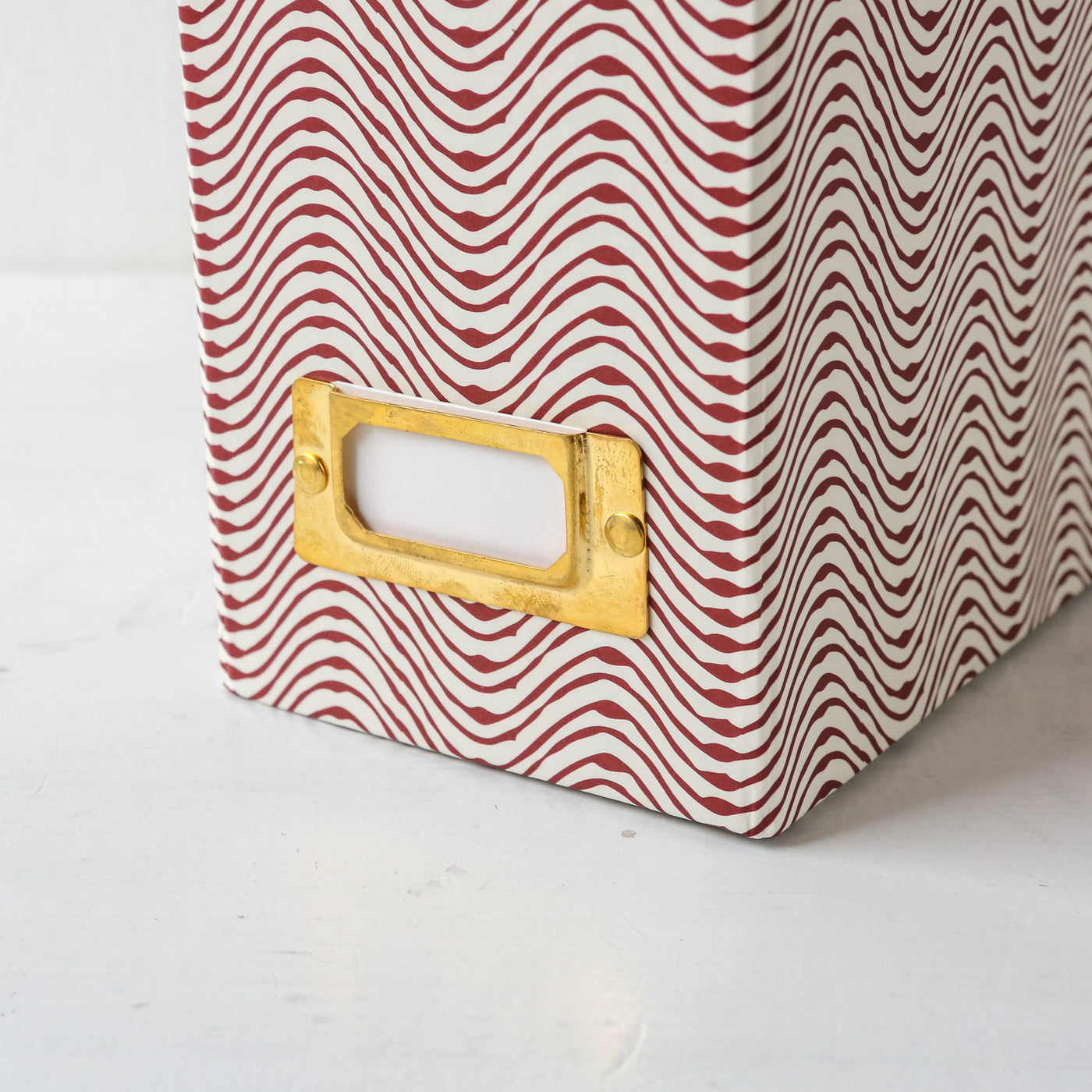 Magazine File Box - Red Pattern