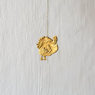 Turkey Decoration - Pressed Antique Brass