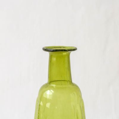 13cm Recycled Glass Shaped Vase - Jade