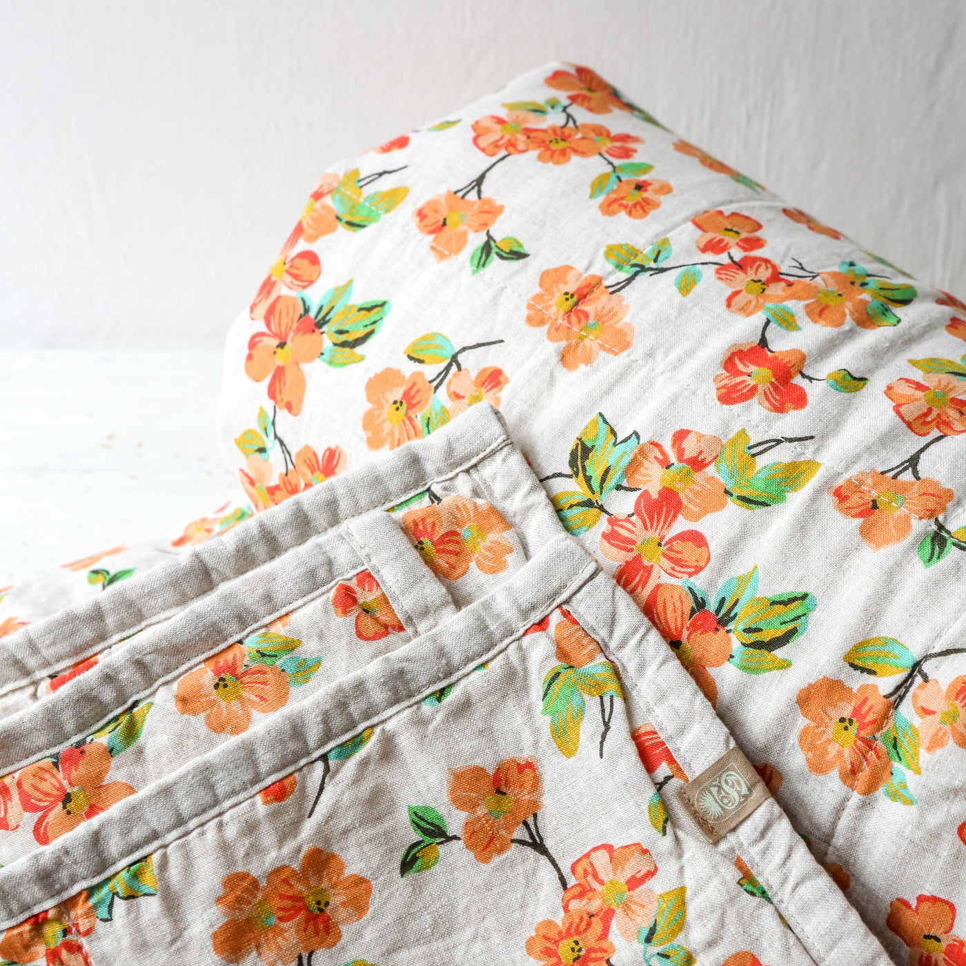Double Sided Linen Quilt - Elma