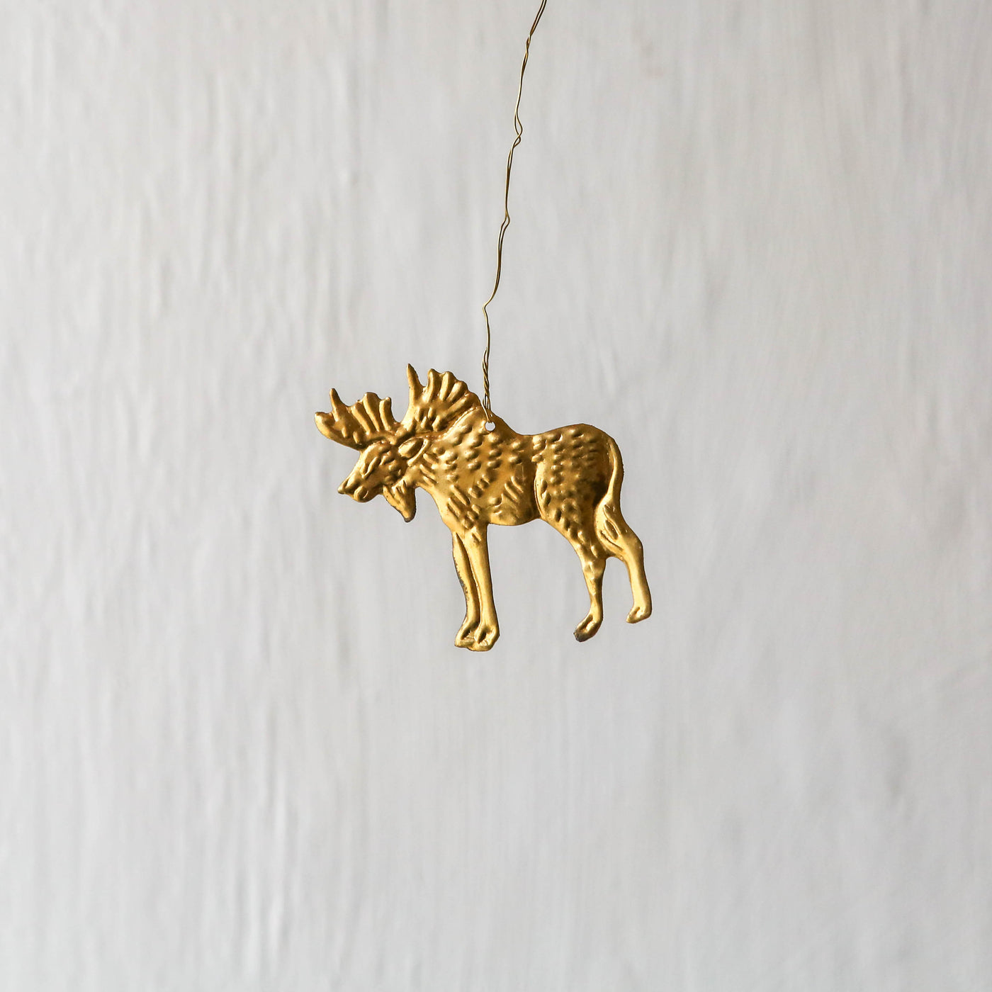 Moose Decoration - Pressed Antique Brass