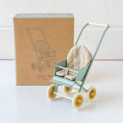 New Maileg 'Micro' Stroller - Mint