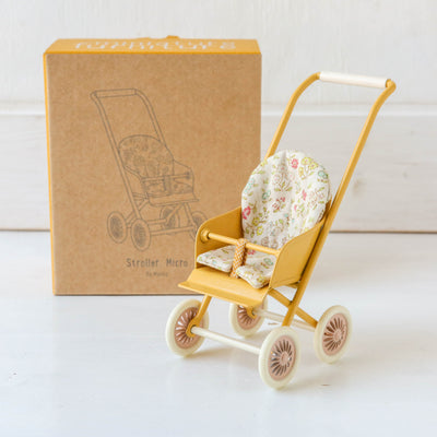 New Maileg 'Micro' Stroller - Yellow