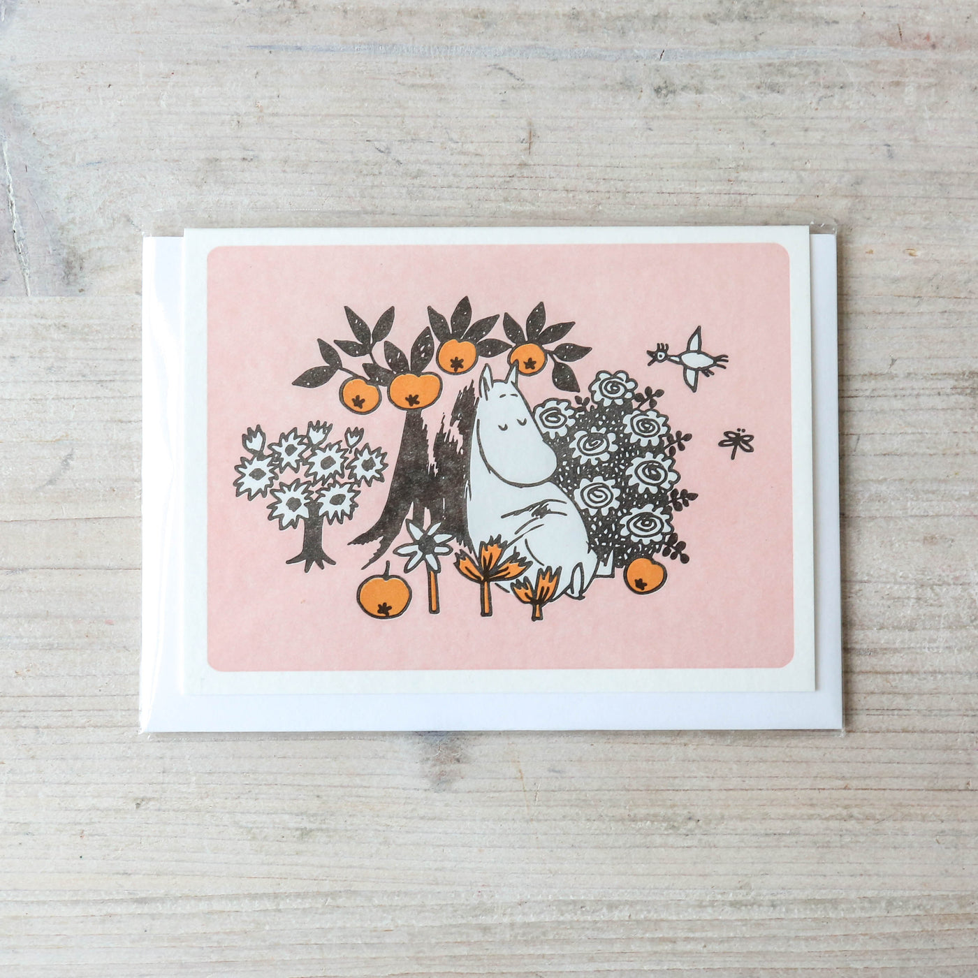 Garden Nap Moomin Letterpress Greetings Card