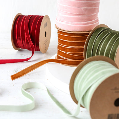 Velvet Ribbon on Spool - 10m