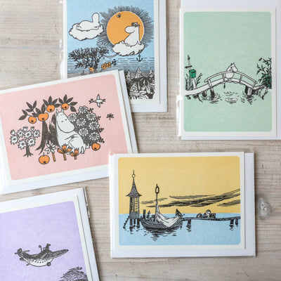 Moomins by Air Letterpress Greetings Card