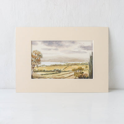 Vintage Original Watercolour Artwork - British Countryside