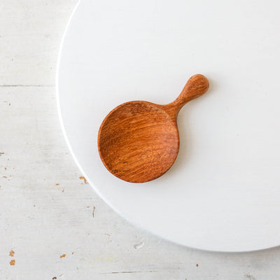 Round Wooden Scoop