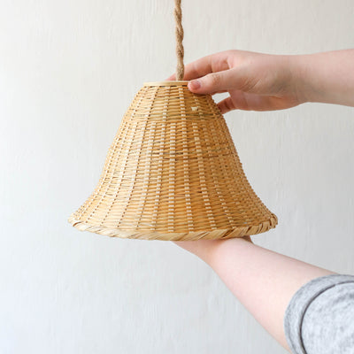 Small Bamboo Lampshade in Natural - 'Bell'