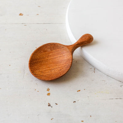 Round Wooden Scoop