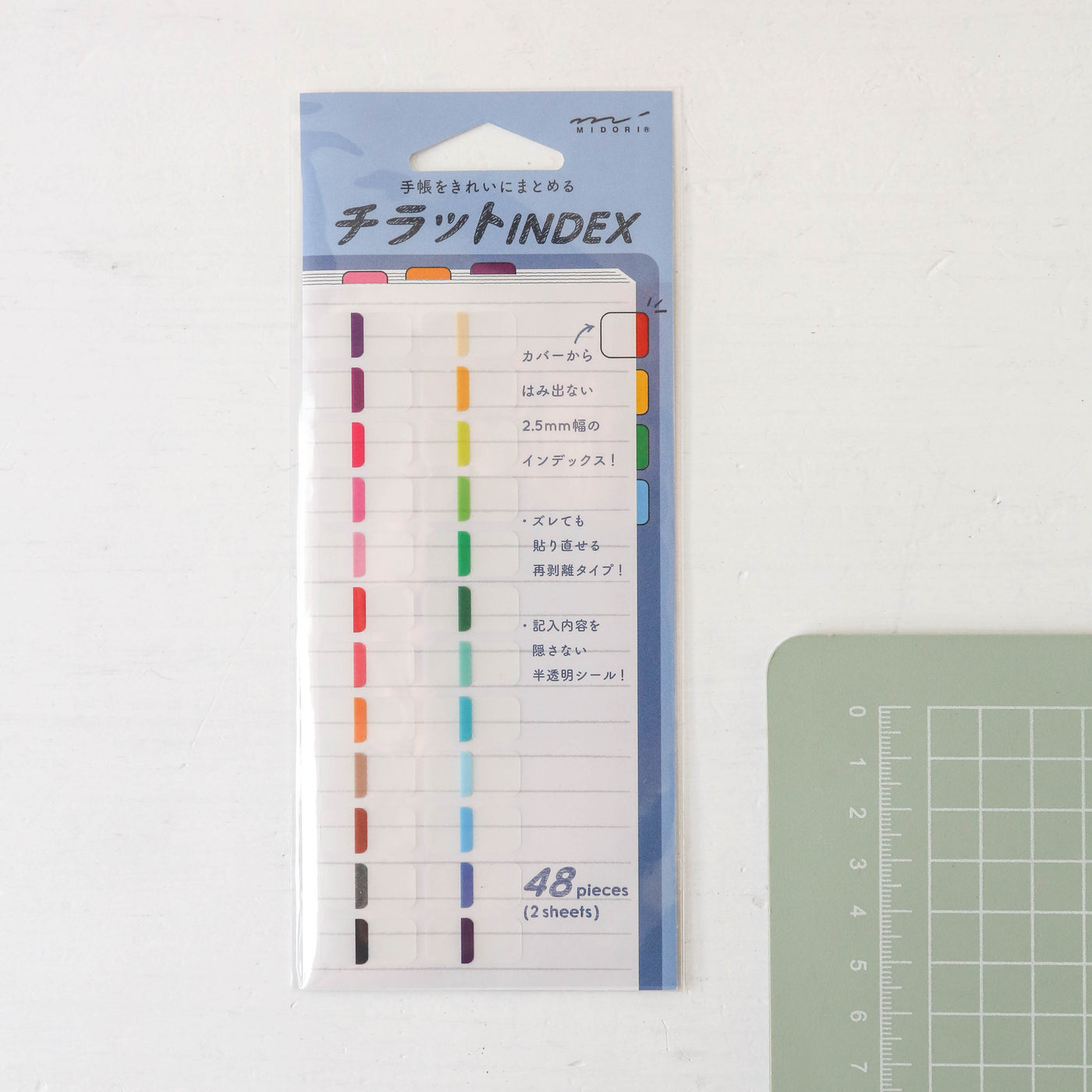 Midori Index Label Chiratto 24 Colours