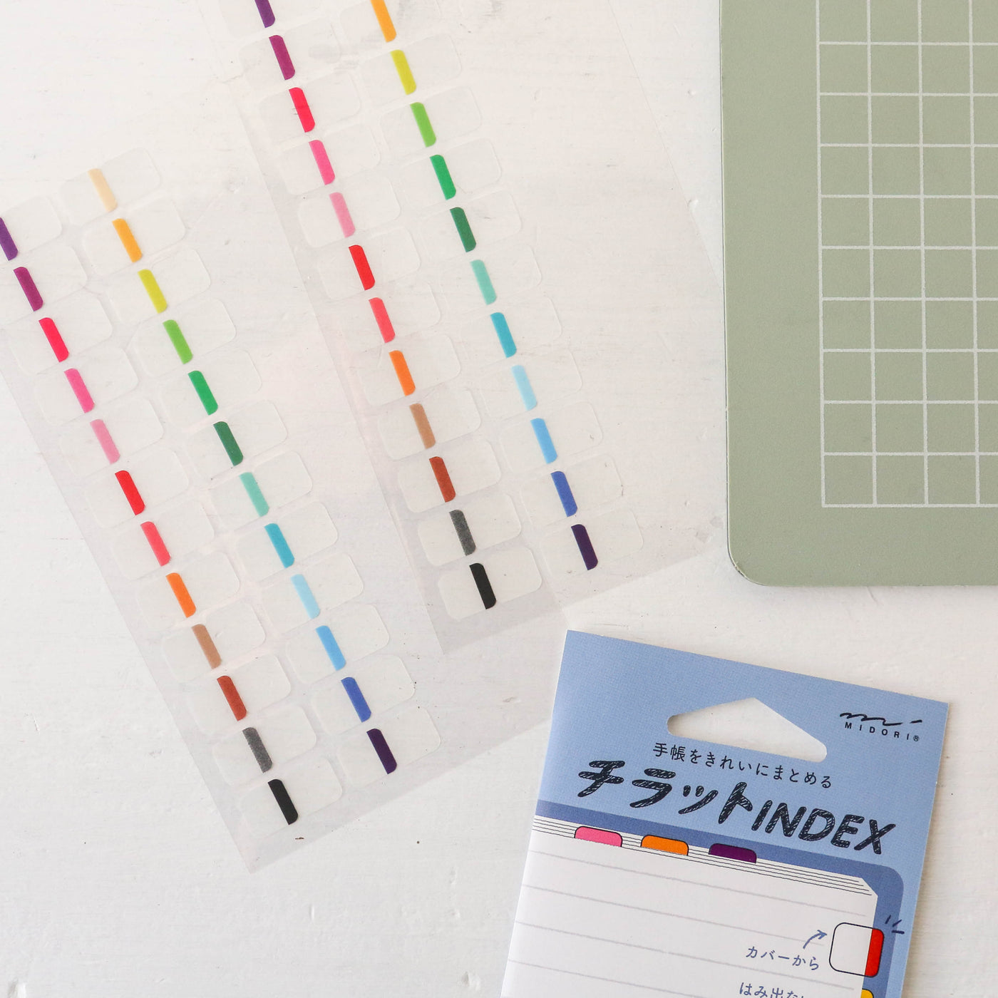 Midori Index Label Chiratto 24 Colours