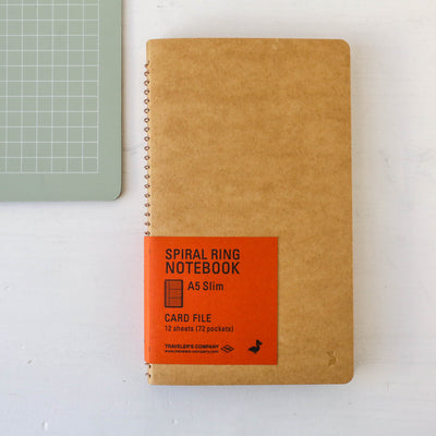 TRAVELER'S COMPANY Card File Spiral Ring Notebook A5 Slim
