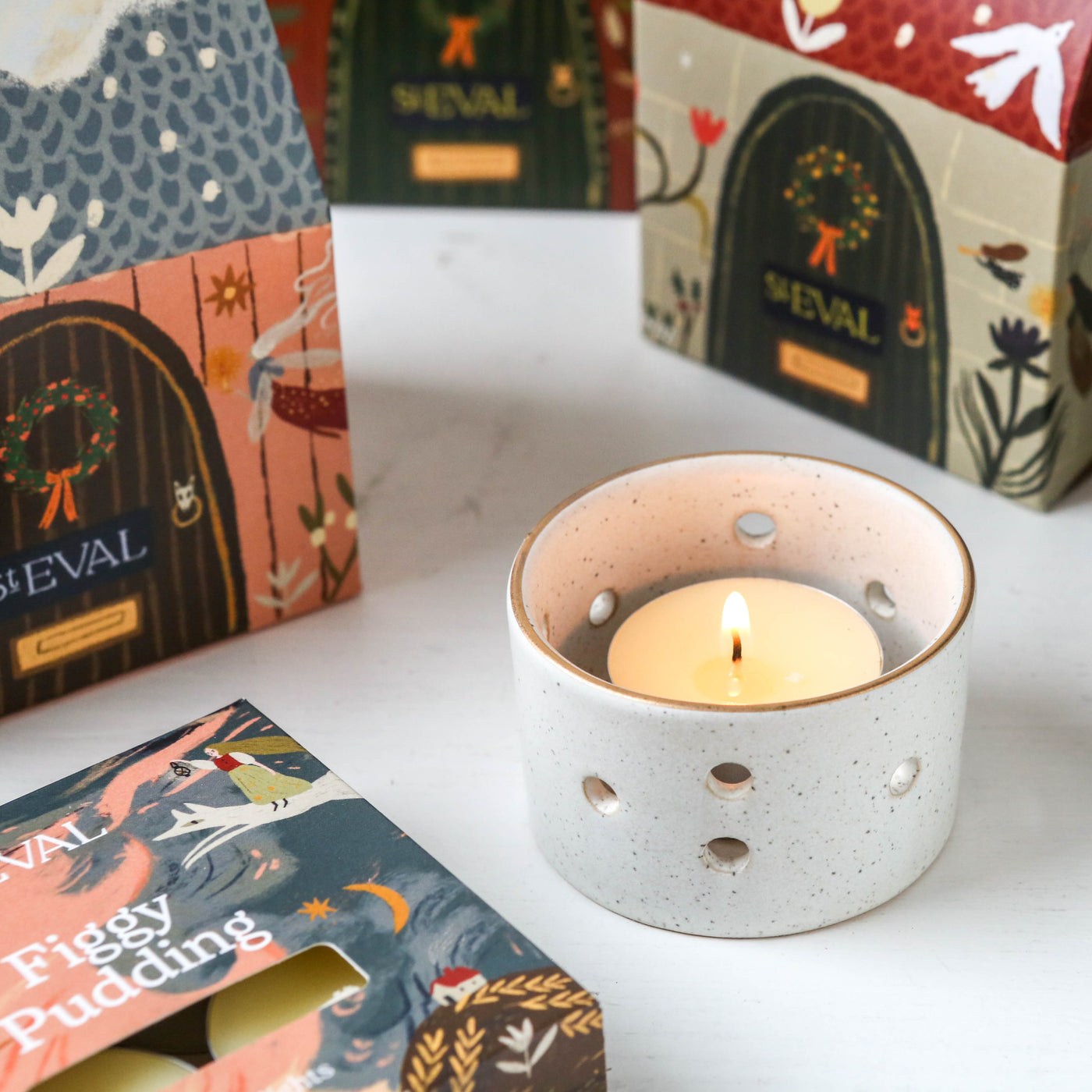 St. Eval 'Christmas Cottage' Tealight/Votive Gift Box