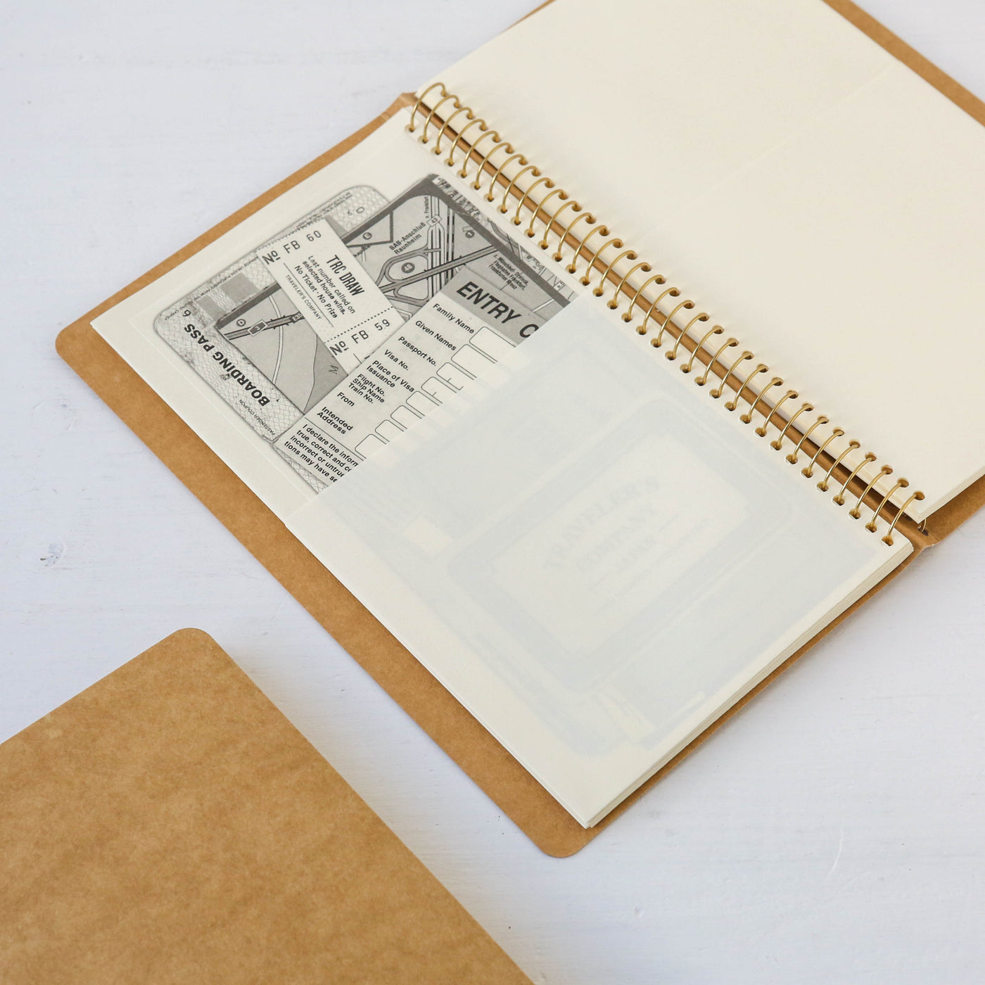 TRAVELER'S COMPANY Paper Pocket Spiral Ring Notebook A5 Slim