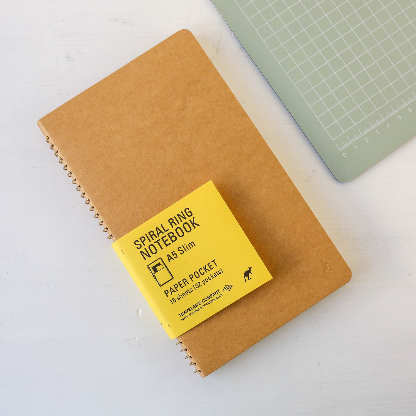 TRAVELER'S COMPANY Paper Pocket Spiral Ring Notebook A5 Slim