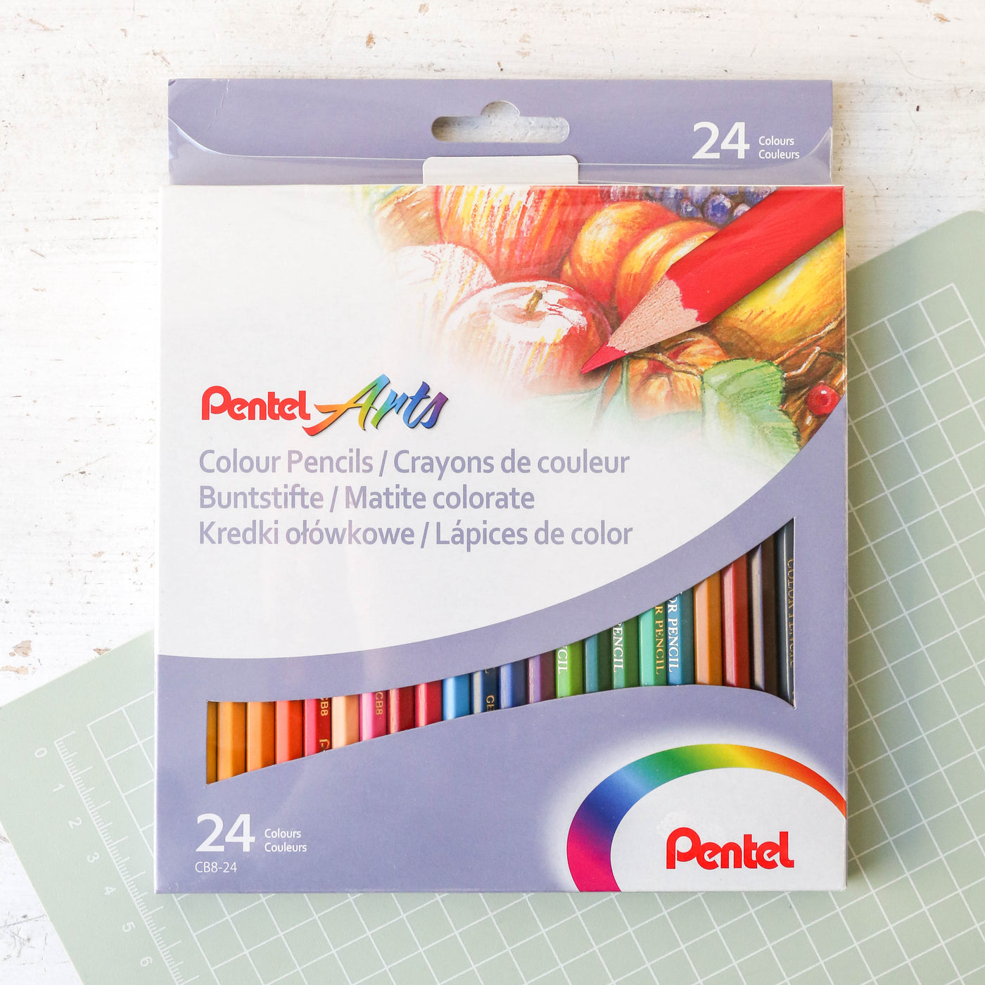 Pentel Arts Colouring Pencils - Pack of 24
