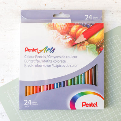 Pentel Arts Colouring Pencils - Pack of 24