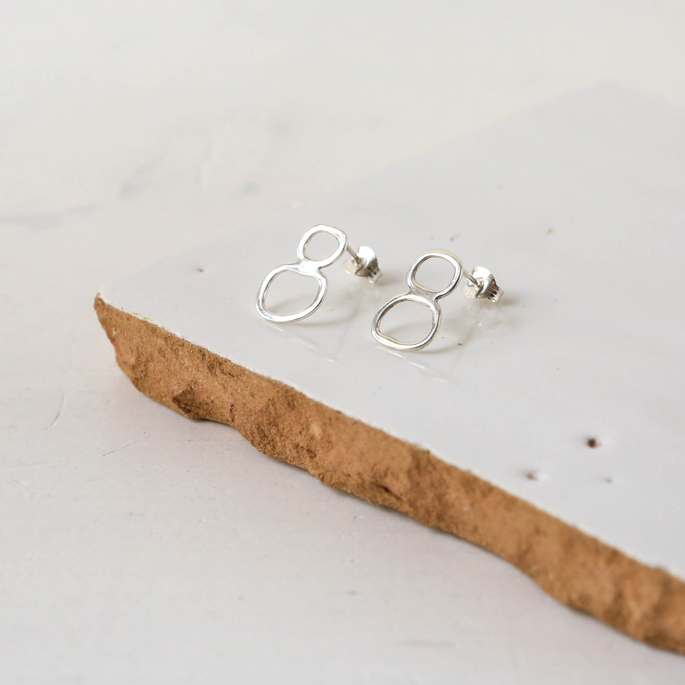 Mini Pebble Stack Earrings