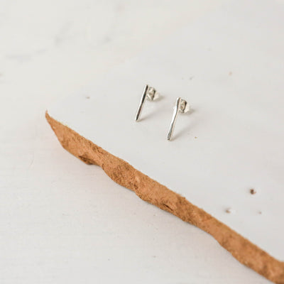 Mini Hammered Line Studs