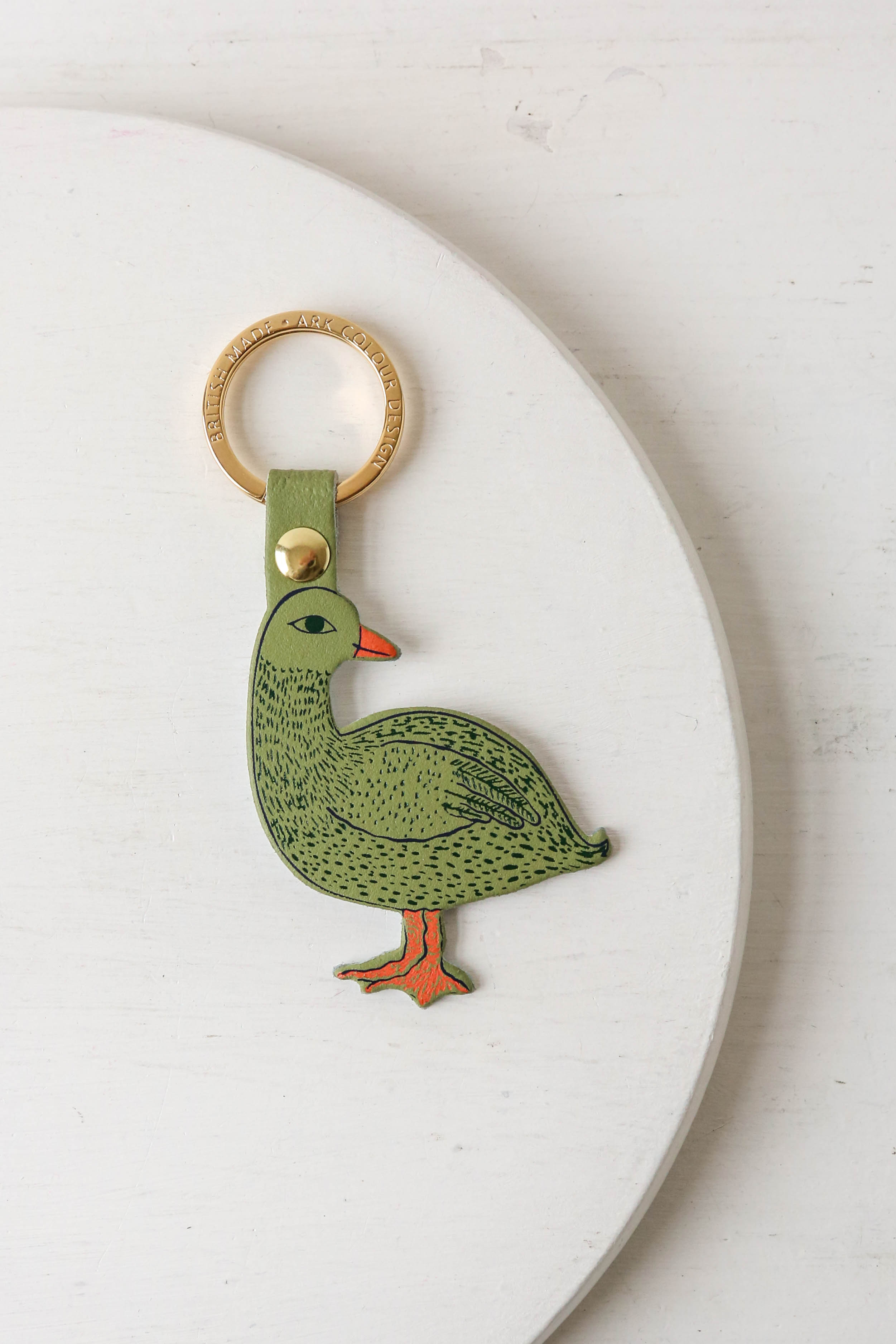Silly Goose Leather Keyring – Berylune