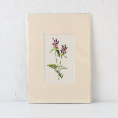Vintage Book Plate - Purple Florals Batch B